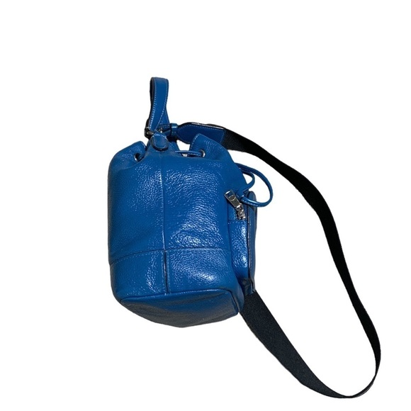 Coach Turquoise Jes Drawstring Horse & Carriage Bucket Bag 8 1/4Lx10Hx5W - Picture 4 of 11